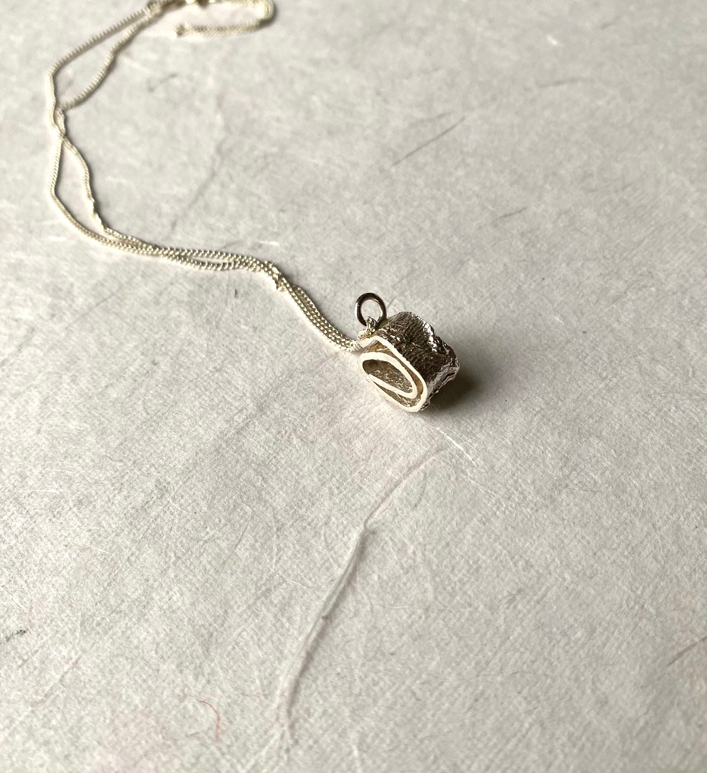 Zilveren kettinghanger Spiral