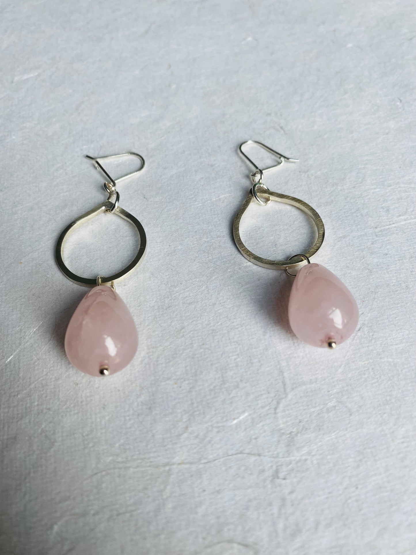 Oorbellen Rozenkwarts