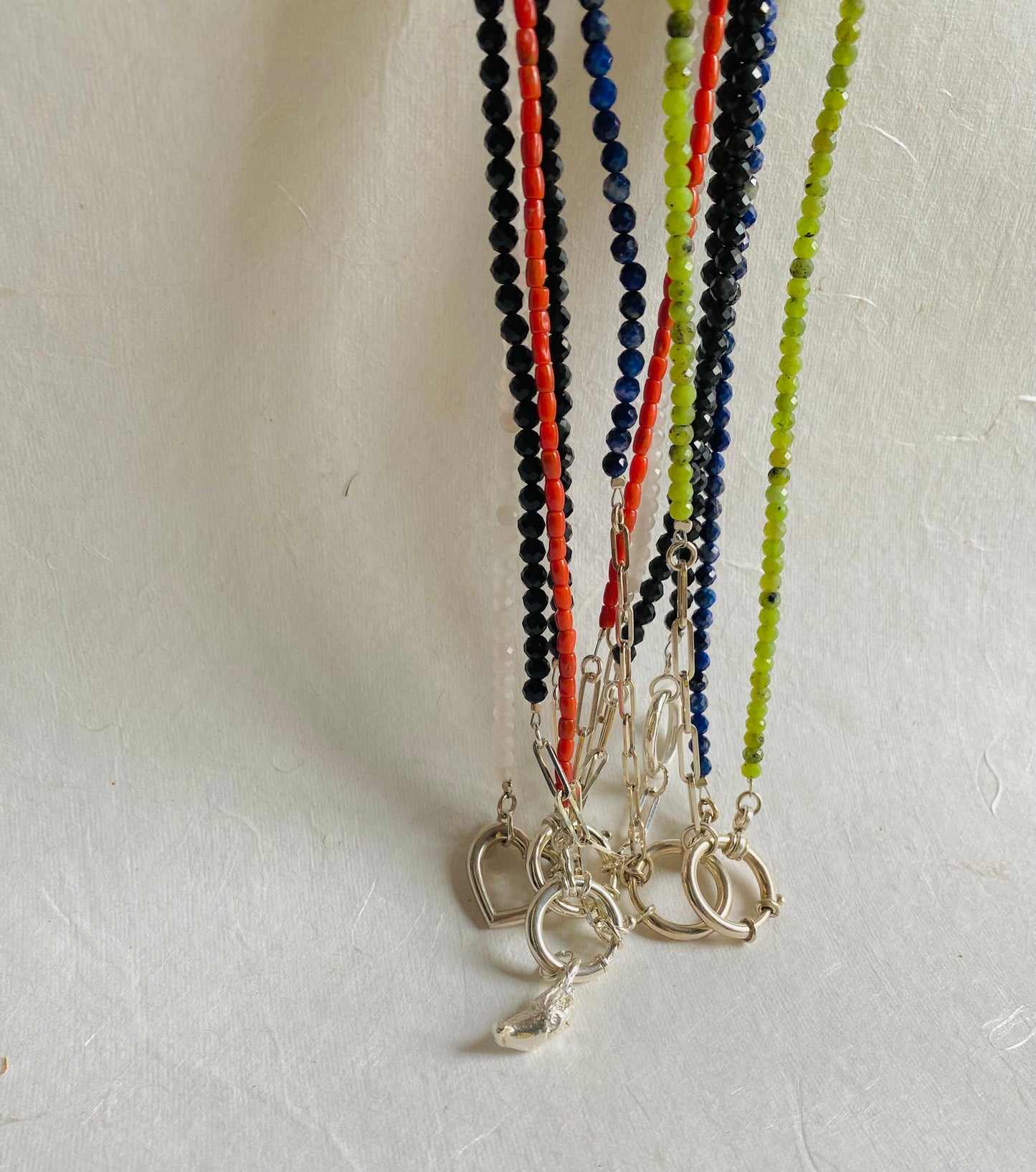 Unieke prachtige ketting van Koraal met siersluiting