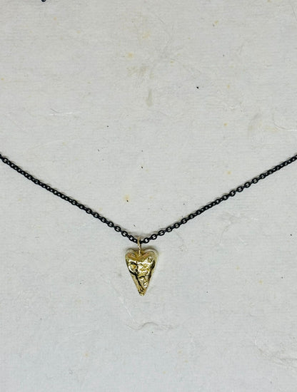 LAATSTE hart kettinghanger van gerecycled goud